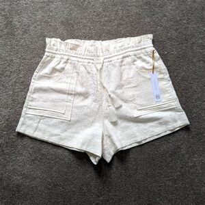 House of Harlow 1960 cream linen shorts women's XL BNWT